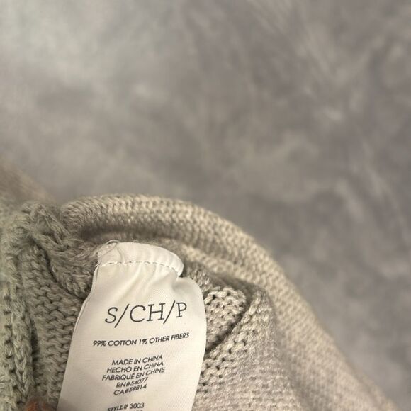 Cabi Gray Cowl Neck Shrug Medium Weight Cable Knit Sweater Size Small - Picture 9 of 11